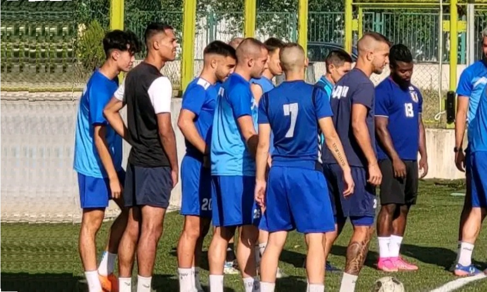 FC Drenovets - with the men's team during a training session from the third league of the Bulgarian Football Championship